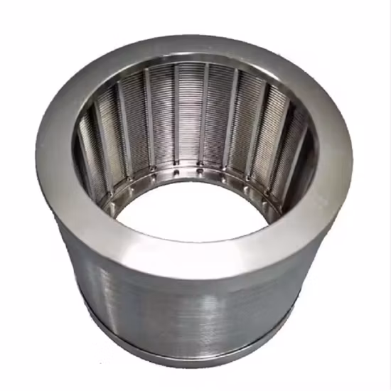 Filtro de filtro de prensa de parafuso de flange de fio de cunha SS304 SUS316L